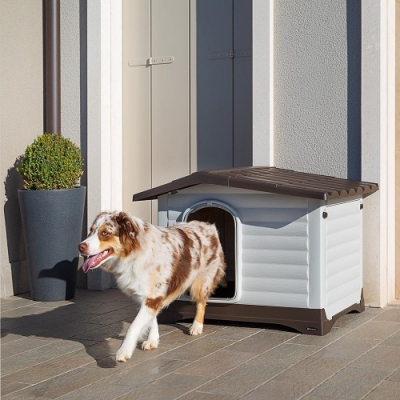 ferplast DOGVILLA - къща за кучета от термопластична смола, със система за странично отваряне - Image 2