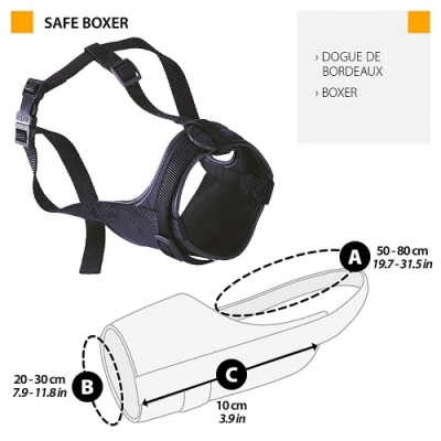 ferplast SAFE BOXER Padded adjustable dog muzzle - Image 2