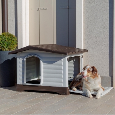 ferplast DOGVILLA - къща за кучета от термопластична смола, със система за странично отваряне - Image 3