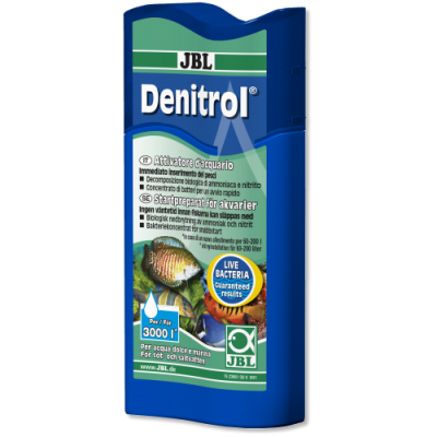 JBL Denitrol Bacteria стартер за добавяне на аквариумни риби към сладководни и солени аквариуми