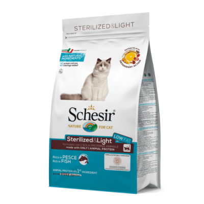 SCHESIR STERILIZED & LIGHT fish — с рыбой