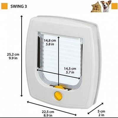 ferplast SWING 1/3/5 - откидная крышка для маленьких собак и кошек — изображение 2