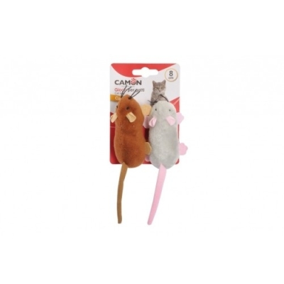 CAMON Mice with pocket for catnip, 2 pcs. x 8 cm — изображение 2