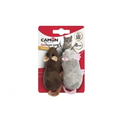 CAMON Mice with pocket for catnip, 2 pcs. x 8 cm