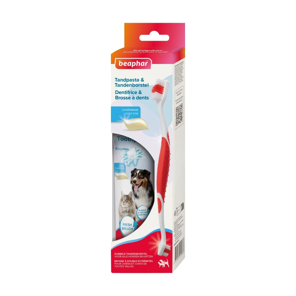 Beaphar Dental Kit зубная паста + зубная щетка, 100 г
