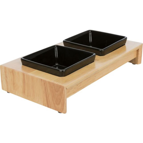 TRIXIE Bowl Set, ceramic/wood