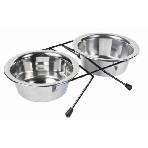 TRIXIE Metal Bowl Set