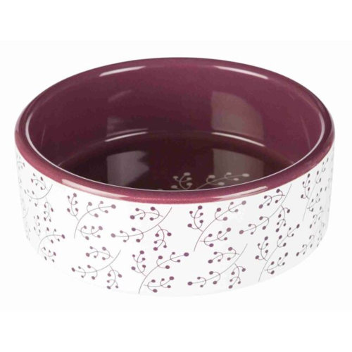 TRIXIE Dog Floral Ceramic Bowl