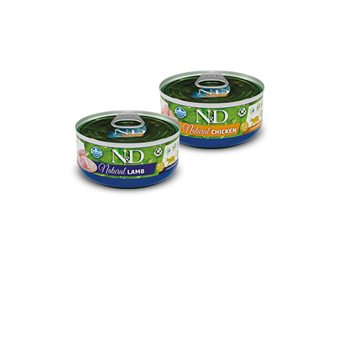 N&D Natural MEAT DUO MENU Buy 5 get 1 FREE / 6 cans x 70g/ - Image 2