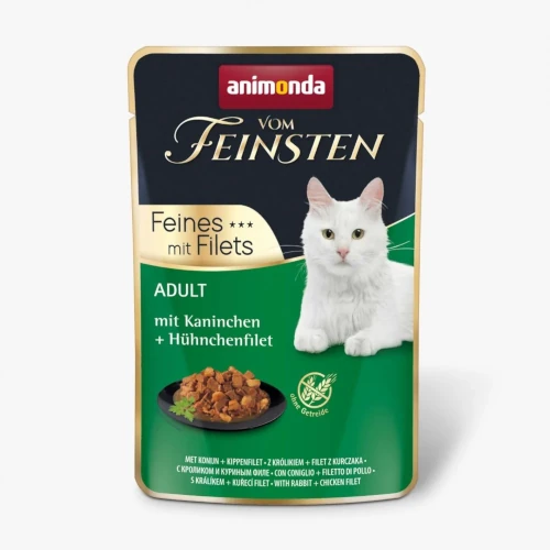 ANIMONDA Vom Feinsten Adult Fine with fillets with rabbit + chicken fillet 85g