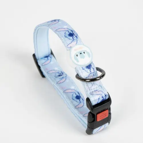 Cerda Dog collar light blue STITCH