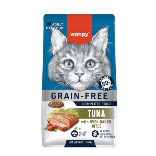 Wanpy Adult cat Grain Free with tuna 1.5kg
