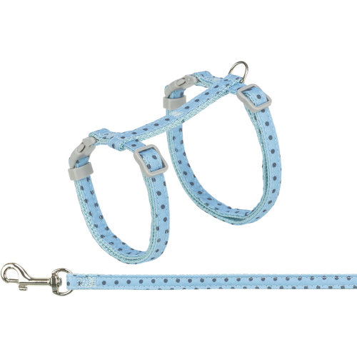 Trixie Cat Blue Harness with Lead