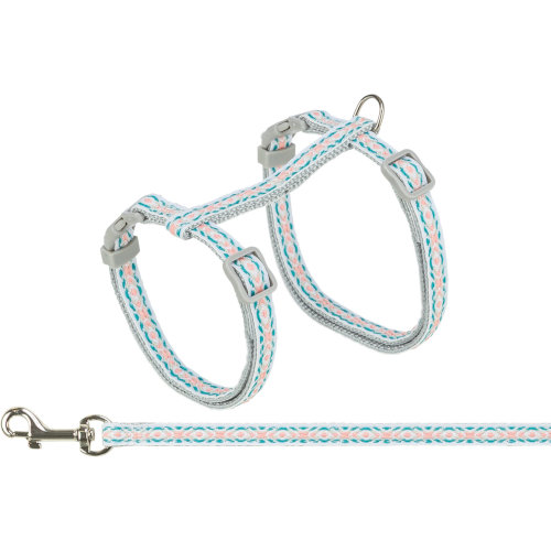 Trixie Cat Gray Harness with Lead