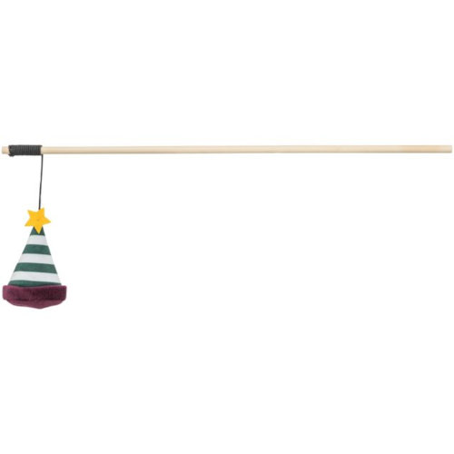 Trixie Cat toy Playing Rod Gnome hat